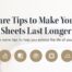 care tips for bed sheets