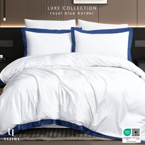 Blue Borded Edge | Luxe Collection 4pc Set